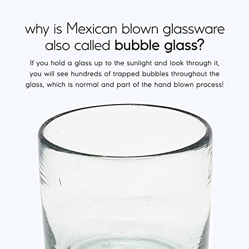 Clear Blown 8 oz DOF Rocks Glasses (6 Count)