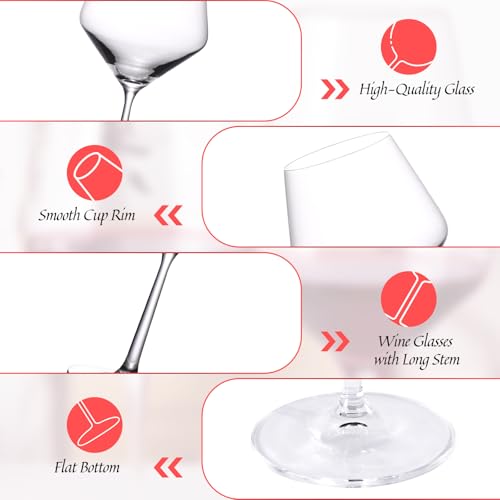 Crystal Red Wine Glasses Set of 2 (2 Count)
