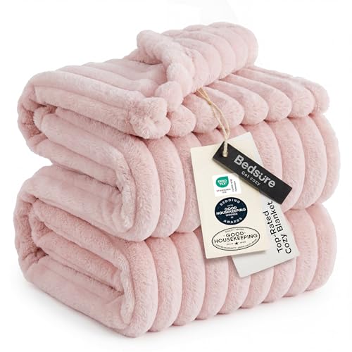Soft Cal Size Blanket for Bed Crystal Pink 102"x96"