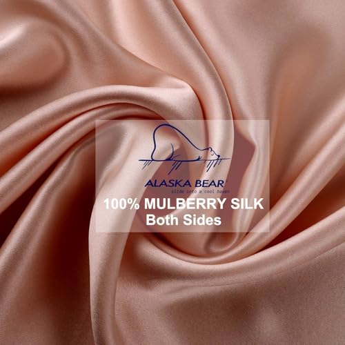 Silk Pillowcase for Curly Hair and Skin Women Real Mulberry Silk Pillow Case Queen Single