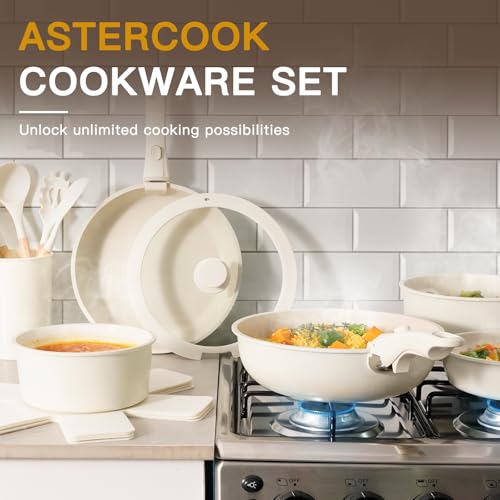 21 Pcs Pots and Pans Set Non Stick