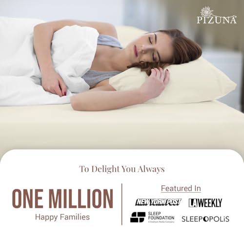 Cotton Queen Fitted Sheet + 2 Pillowcases Set 400TC New Ivory