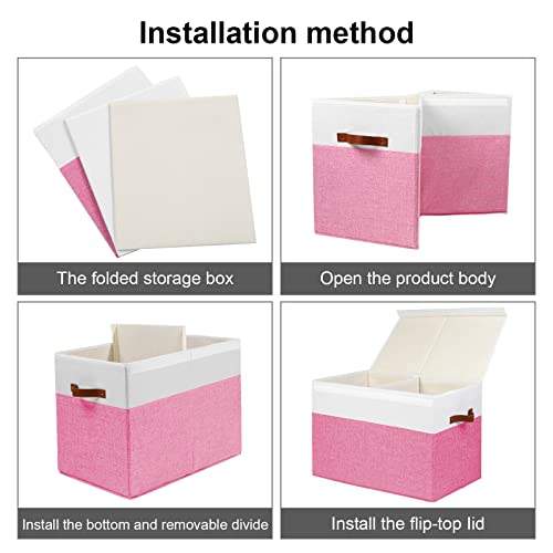 Large Toy Storage Box with Lid
