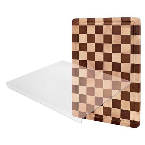 Checkered Cutting Board and Acrylic Cutting Board Set (2 Count)