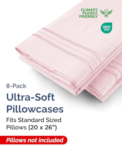 Standard Pillow Cases Set of 8 (8 Count)