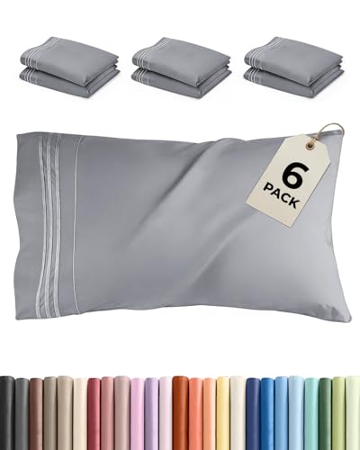 King Pillow Cases Set of 6 (6 Count)