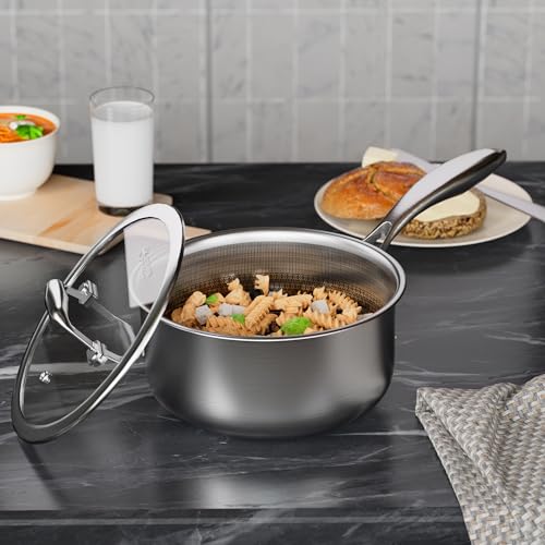 1.5 Quart Stainless Steel Saucepan