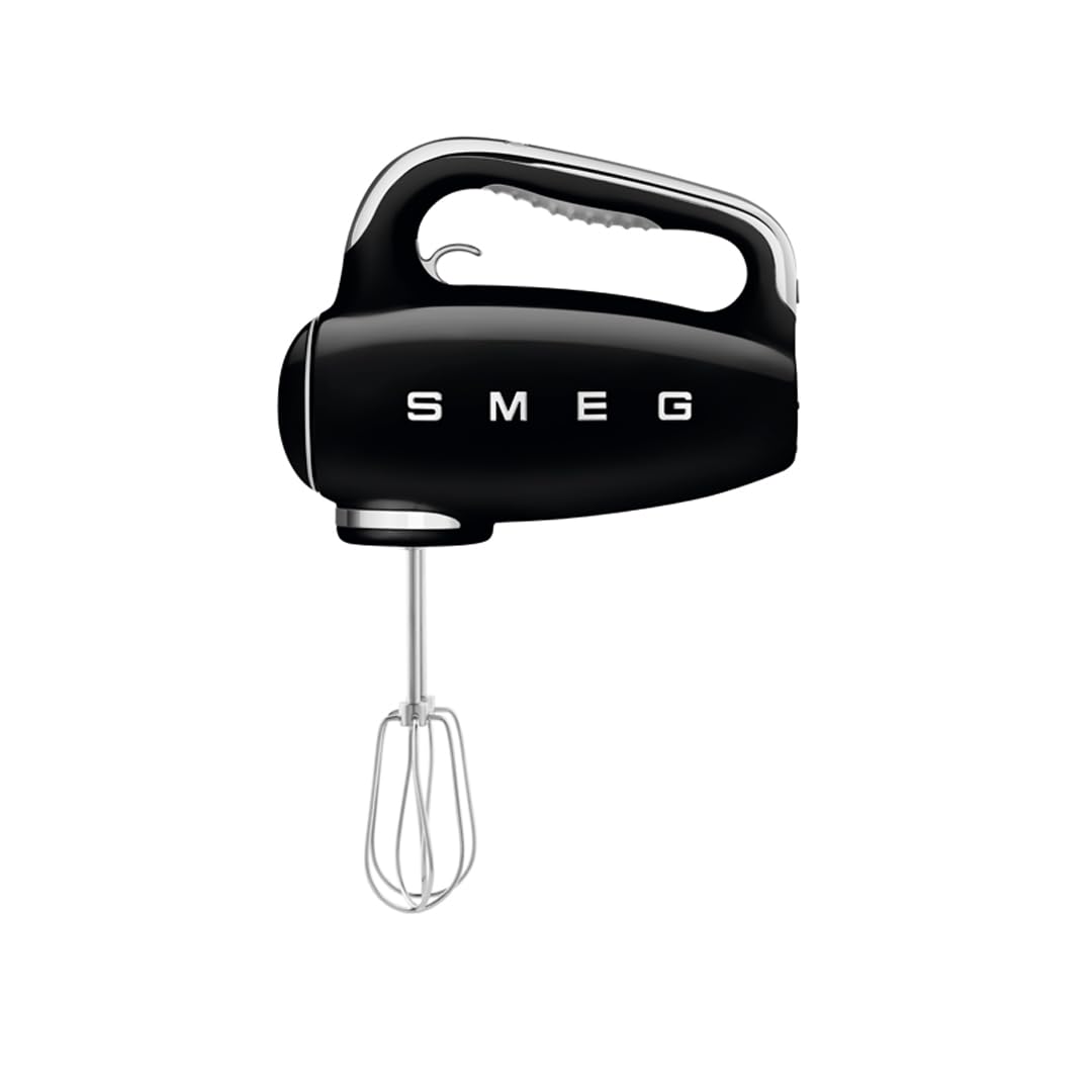 Black 50's Retro Style Electric Hand Mixer with Set of Beaters