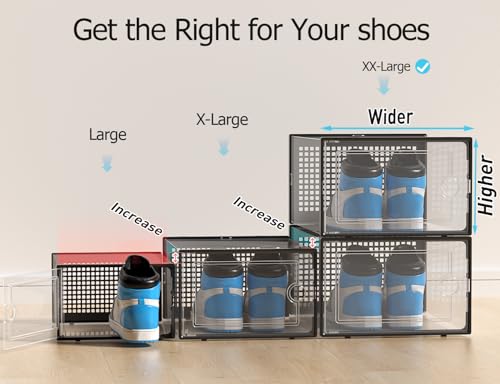 XX Large Shoe Storage Boxes 12 Pack (12 Count)