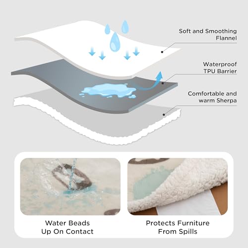 Waterproof Dog Blankets for Medium Dogs Washable