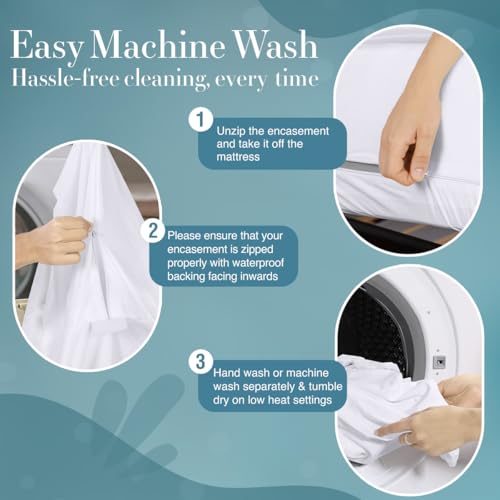 Mattress Protector Zippered Twin Size (2 Count)