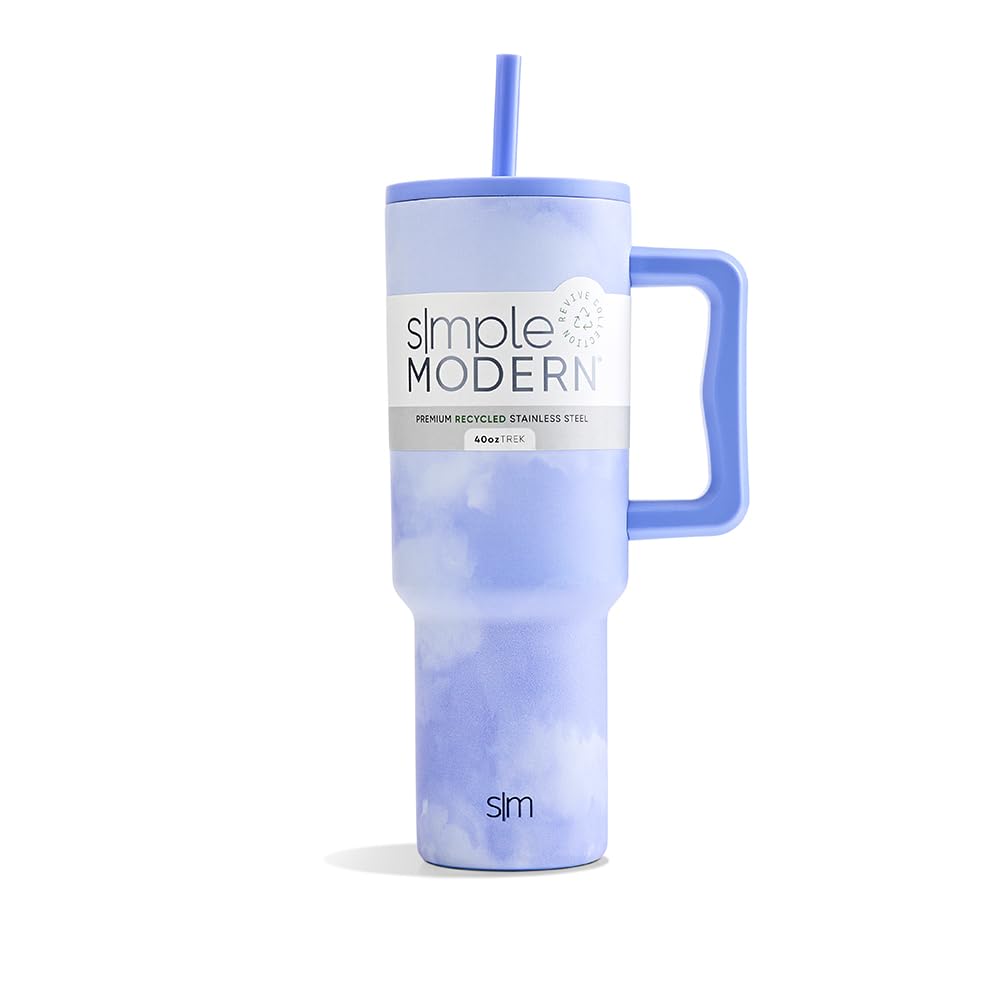 Tumbler with Handle and Straw