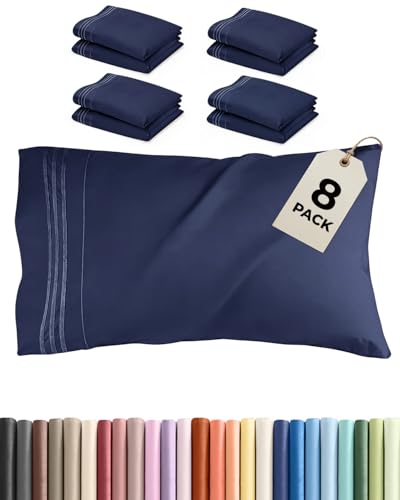 King Pillow Cases Set of 8 (8 Count)