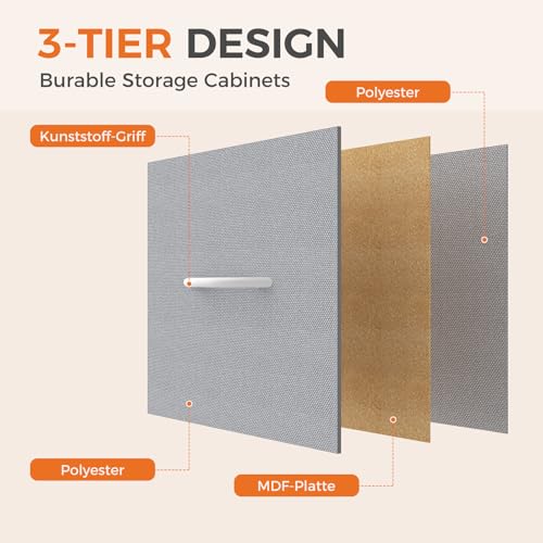 8 Drawer Fabric Dresser for Bedroom