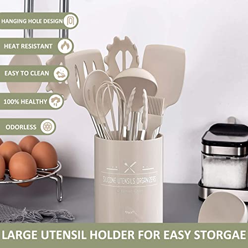 Stainless Steel Kitchen Cooking Utensil Set (15 Count)