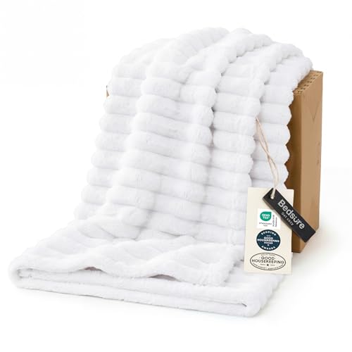 Soft Twin XL Blanket for Bed Dorm Bright White 66"x90"