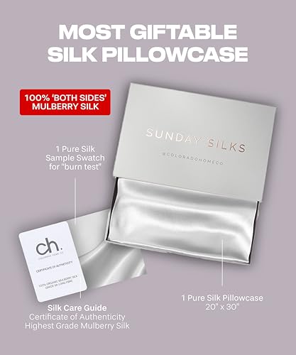 SUNDAYSILKS™ Silk Pillow Cases 2 Pack