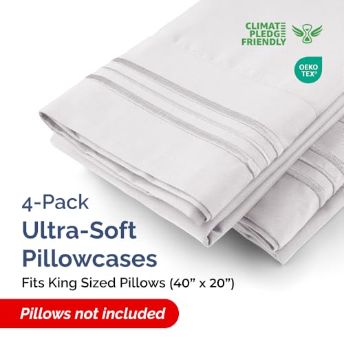 King Pillow Cases Set of 4 (4 Count)