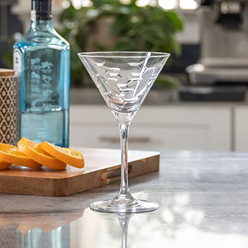 School of Fish Martini Glass (4 Count)