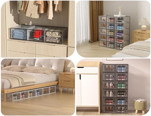 XX Large Shoe Storage Boxes 12 Pack (12 Count)
