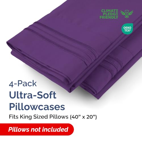 King Pillow Cases Set of 4 (4 Count)