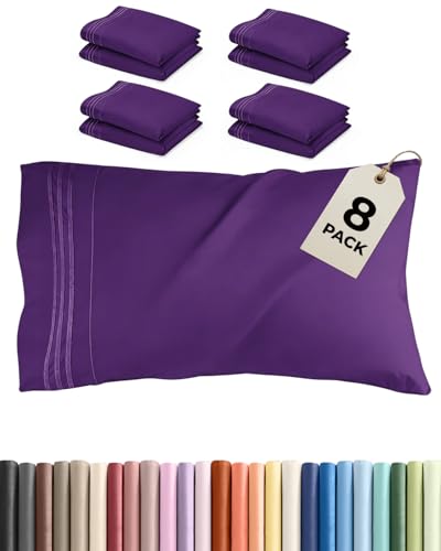 King Pillow Cases Set of 8 (8 Count)