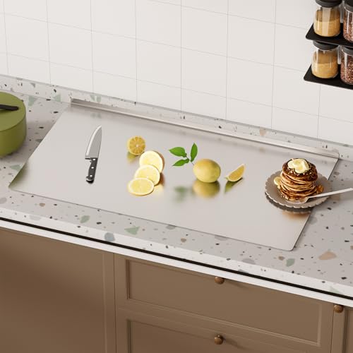 304 Stainless Steel Chopping Board with Lip
