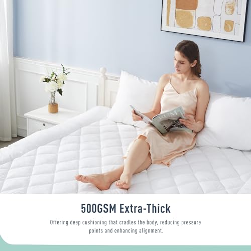 King Mattress Pad Topper Cotton