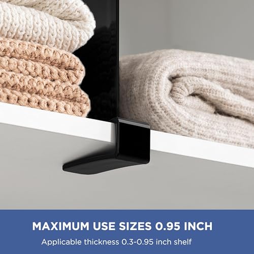 6 Black Shelf Dividers