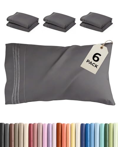 Standard Pillow Cases Set of 6 (6 Count)