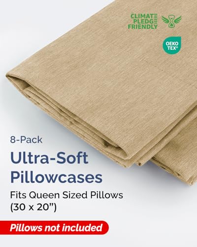 Queen Pillow Cases Set of 8 (8 Count)