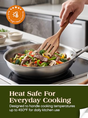Nonstick Wooden Utensil Set for Cooking (7 Count)