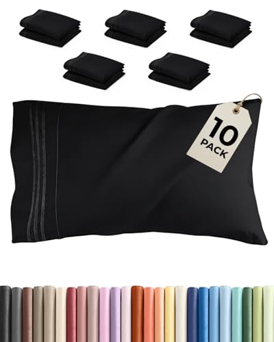 King Standard Pillow Cases Set of 10 (10 Count)