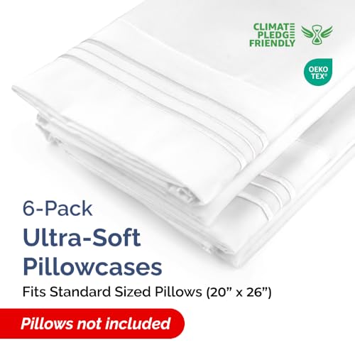 Standard Pillow Cases Set of 6 (6 Count)