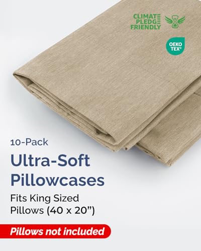 King Pillow Cases Set of 10 (10 Count)