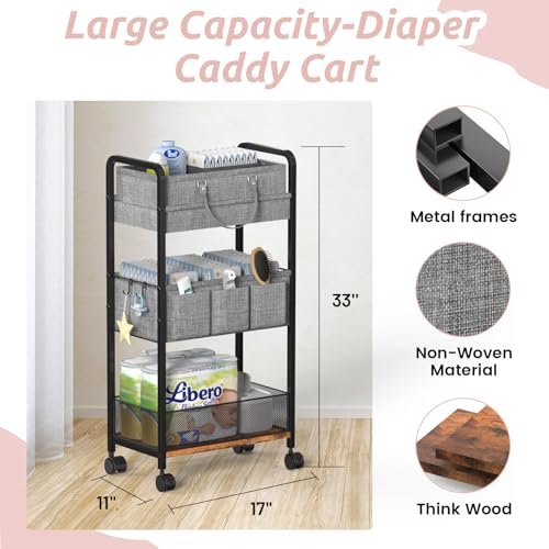2In1 Baby Diaper Caddy & 3