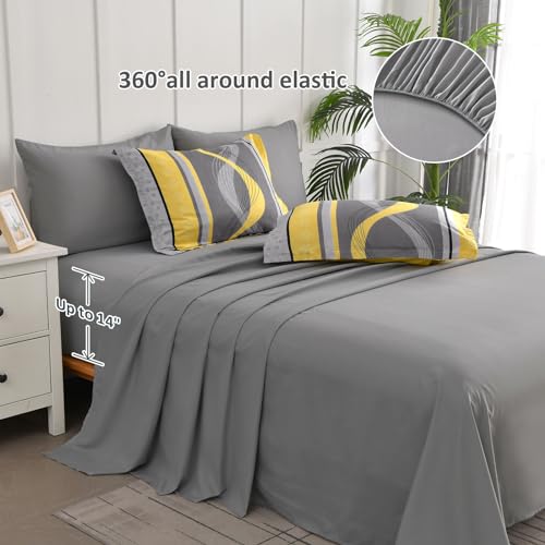 Yellow Comforter Set Queen Size