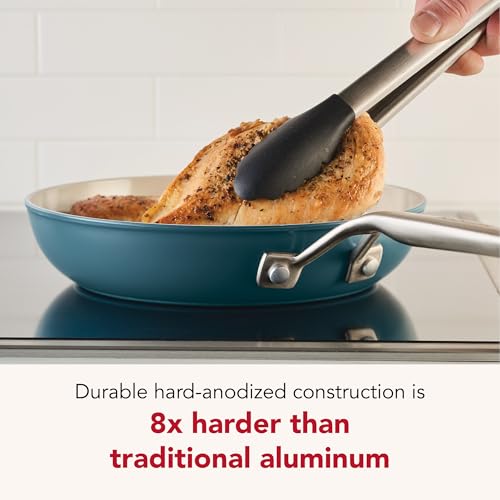 Hard Anodized Ceramic Induction Cookware Skillet Set