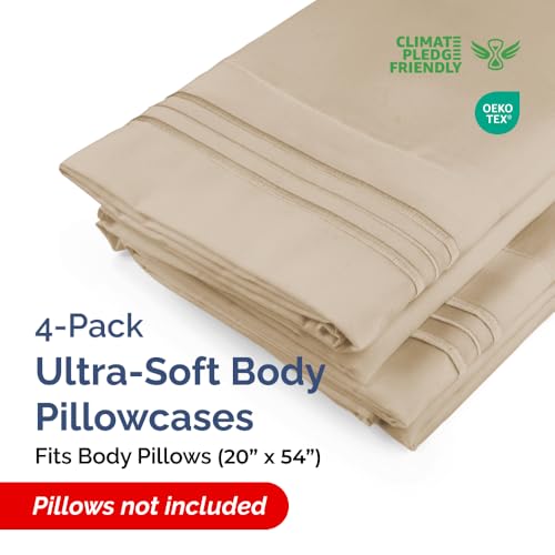 Body Pillow Cases Set of 4 (4 Count)