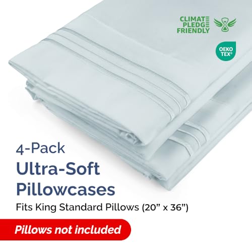 King Standard Pillow Cases Set of 4 (4 Count)