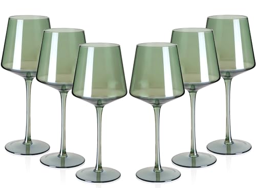 Green Wine Glasses Set of 6 (6 Count)