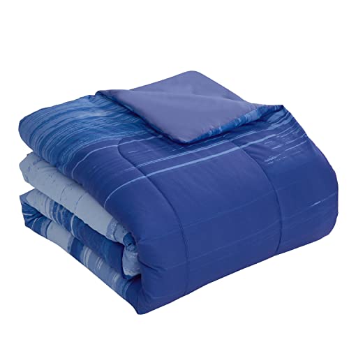 7 Piece Comforter Set Bag Solid Color All Season Soft Down Alternative Blanket & Luxurious Microfiber Bed Sheets