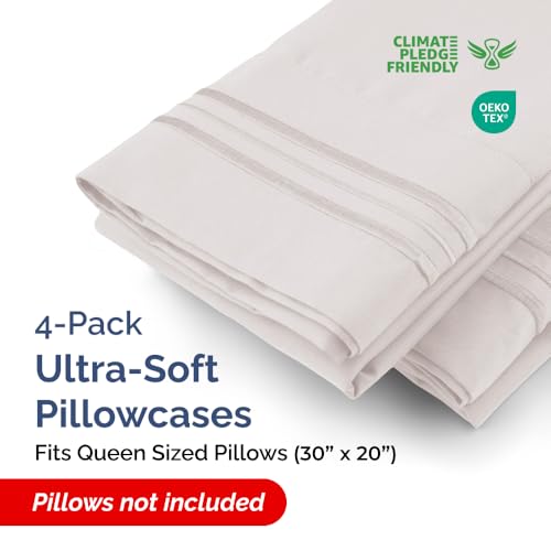 Queen Pillow Cases Set of 4 (4 Count)
