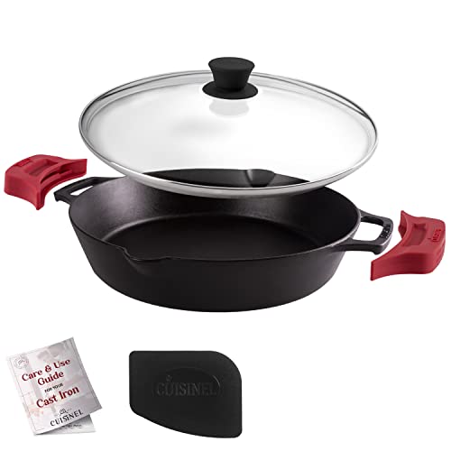 Cast Iron Skillet with Glass Lid