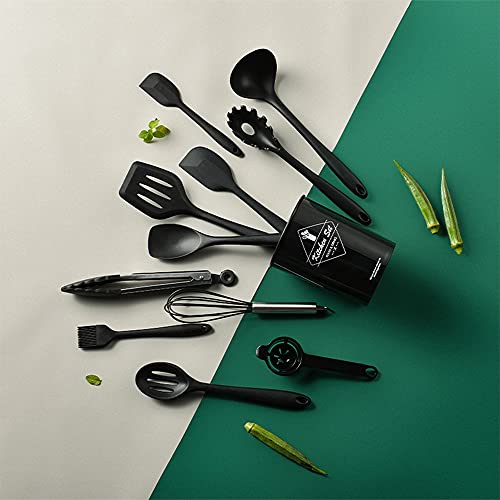 Black Kitchen Utensils Set (12 Count)