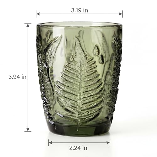 Green Drinking Glasses Set of 8 (8 Count)