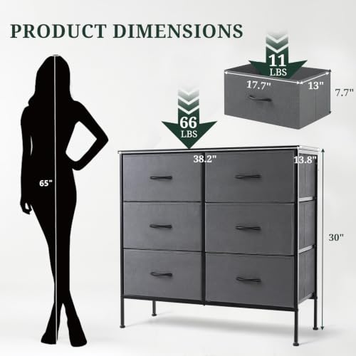 6 Drawer Dresser for Bedroom