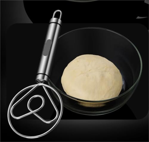 Egg Beater Whisk Stainless Steel Manual Egg Beater Multifunctional Milk Frother Hand Push Handheld Mixer Kitchen Whisk