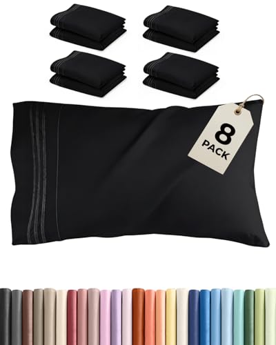 Queen Pillow Cases Set of 8 (8 Count)
