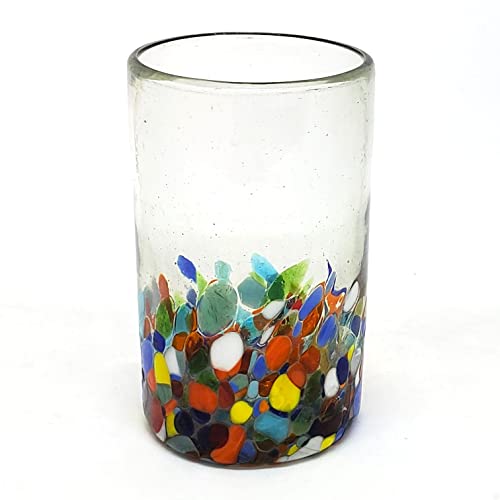 Clear & Confetti 14 oz Drinking Glasses (6 Count)